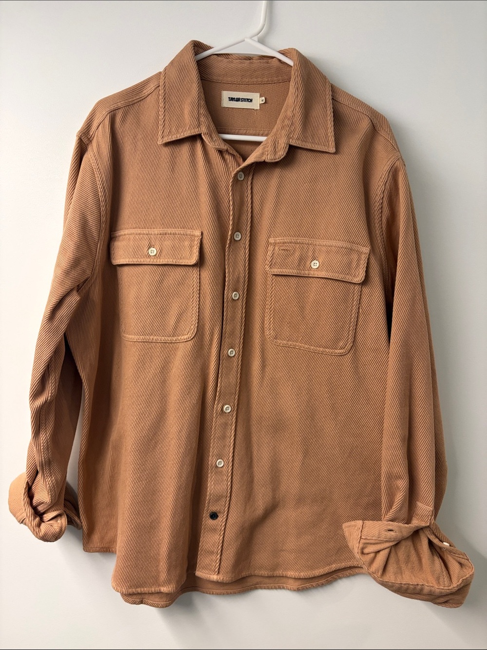 Taylor Stitch Tan/Brown Corduroy Button-Down Shirt